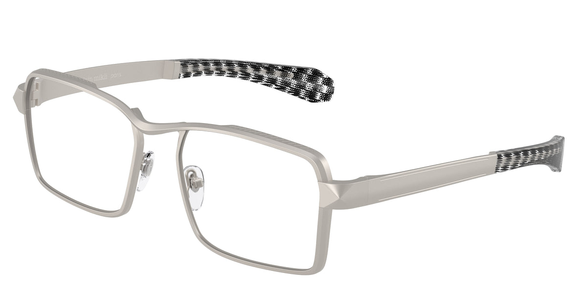 Alain Mikli A02508T Matte Silver/Crystal Black Eyeglasses