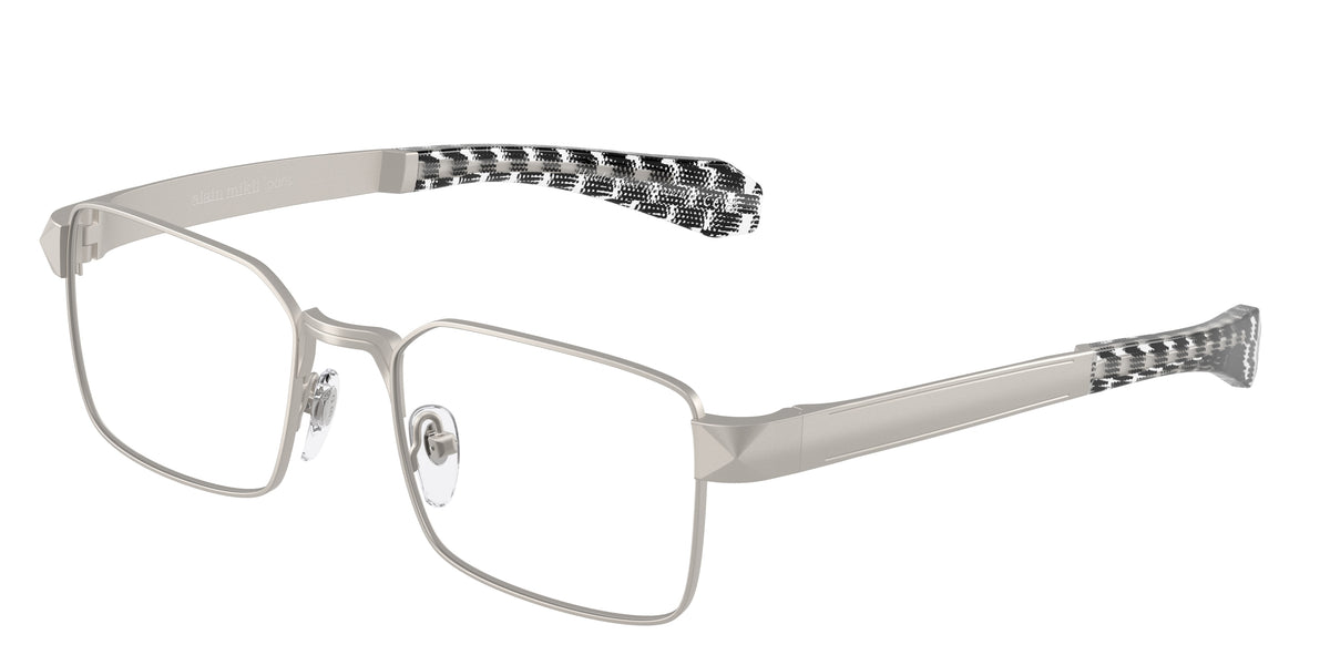 Alain Mikli A02509T Matte Silver/Damier Crystal Black Eyeglasses