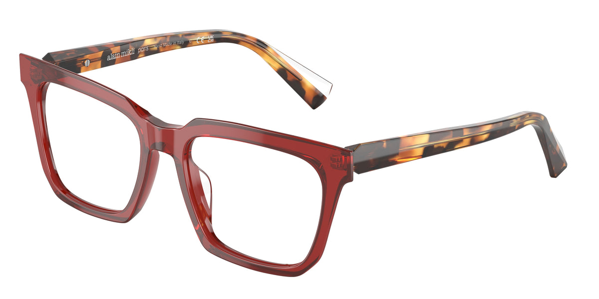 Alain Mikli A03149 Transparent Red Eyeglasses