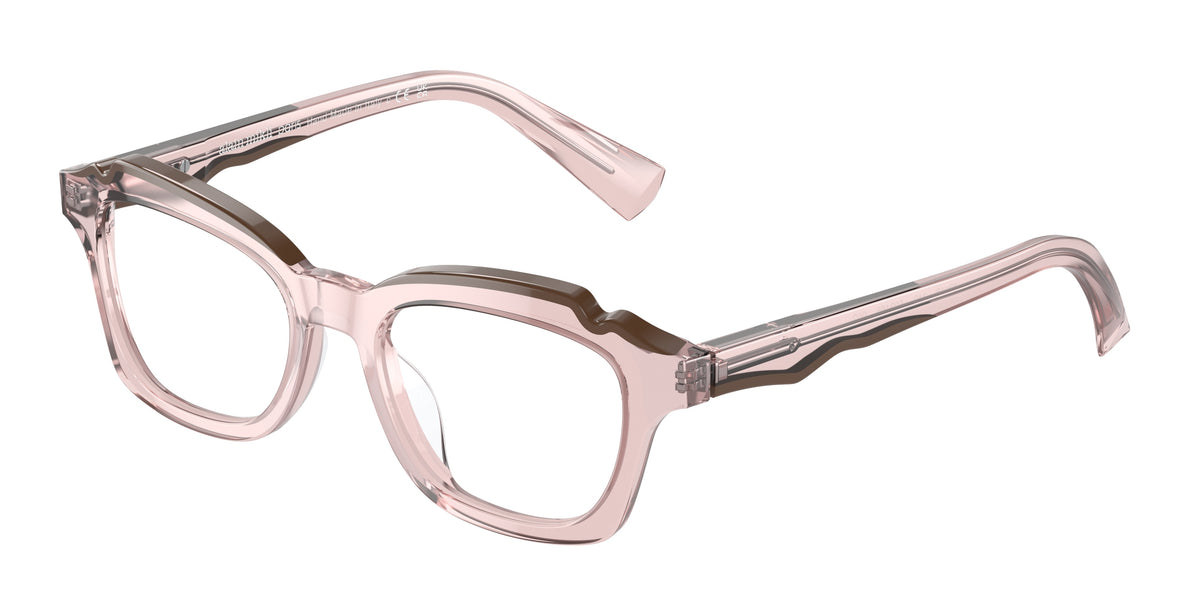 Alain Mikli A03166 Transparent Pink/Brown Eyeglasses