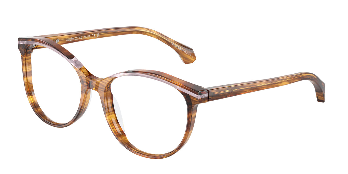 Alain Mikli A03501 Striped Havana/Opal Pink Eyeglasses