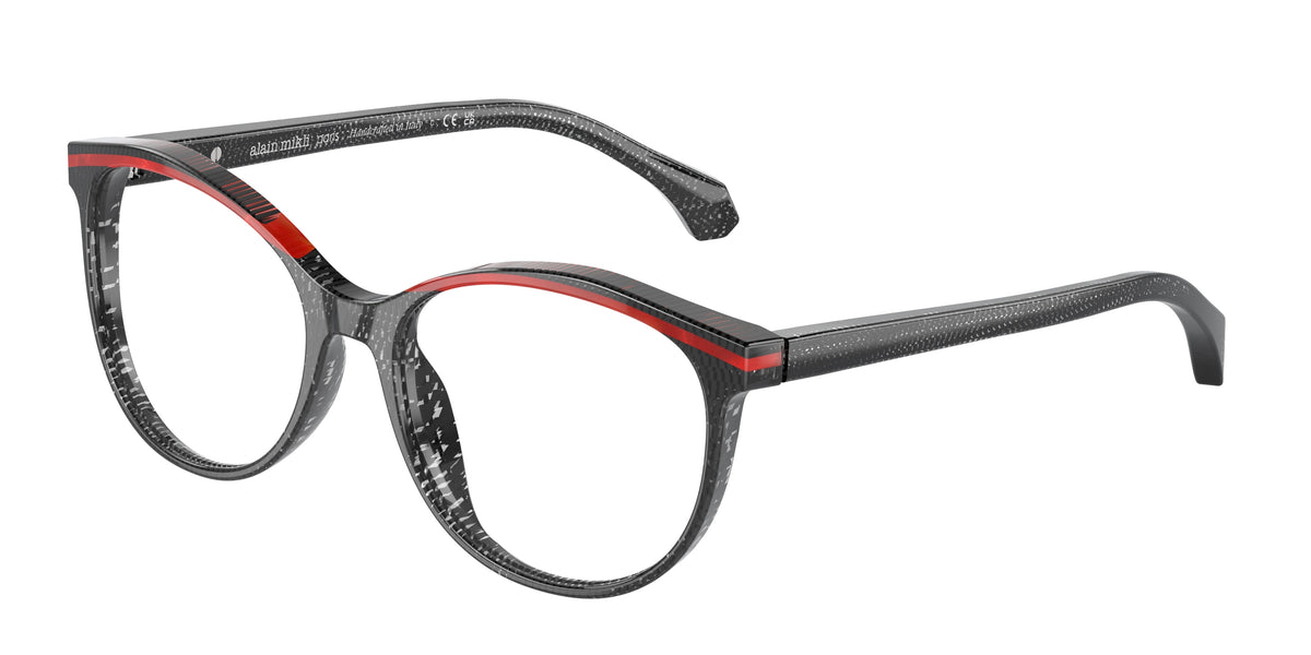 Alain Mikli A03501 Pointillee Black/Rouge Nacree Eyeglasses
