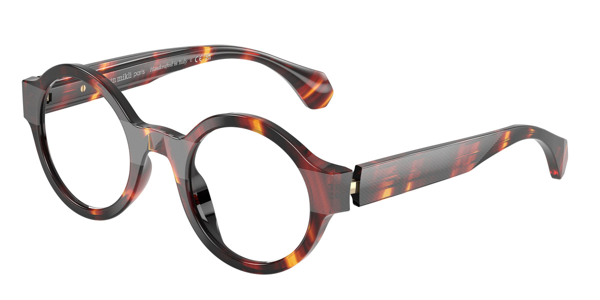 Alain Mikli A03509M Striped Brown Havana Eyeglasses