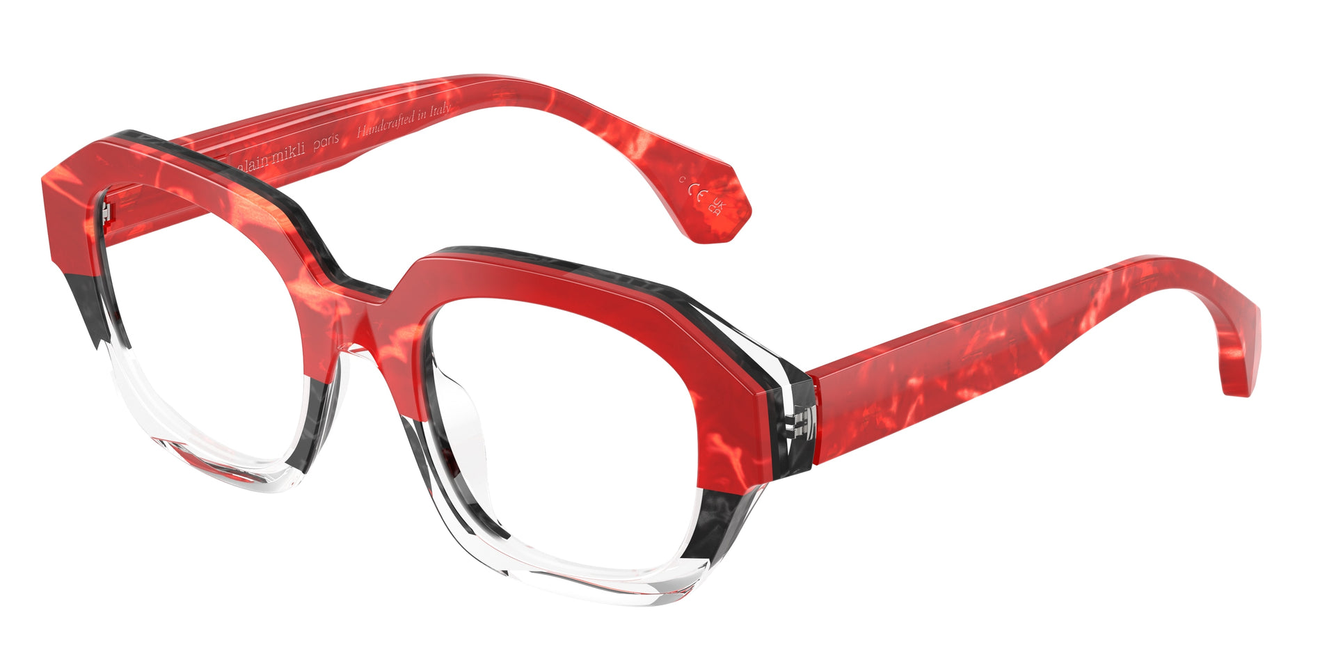 Alain Mikli A03510XX Crystal/Noir Nacree/Rouge Nacree Eyeglasses