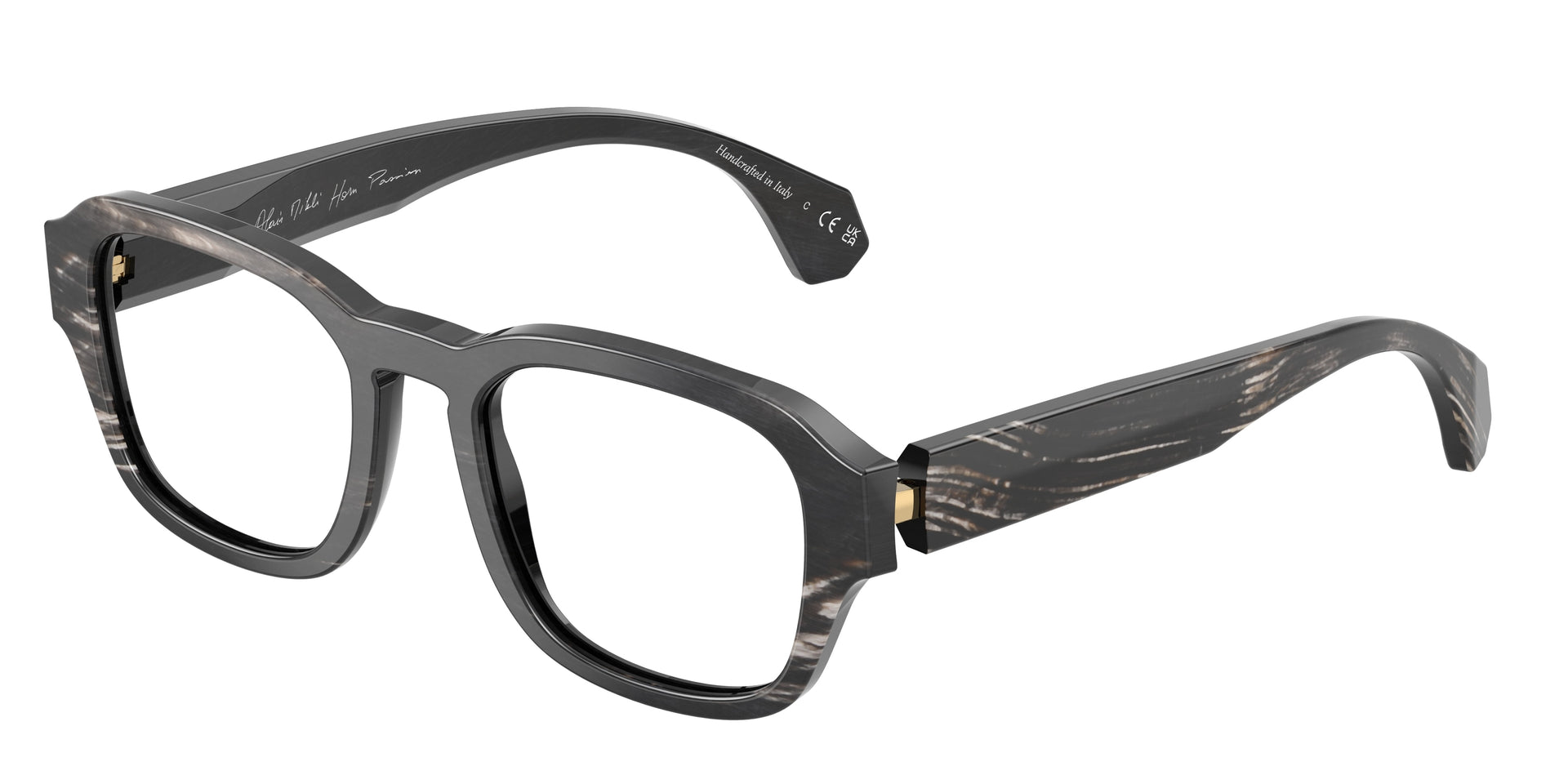 Alain Mikli A03512CO Black Striped Horn Eyeglasses