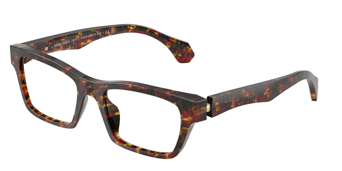 Alain Mikli A03515 New Damier Bourdeaux/Yellow Eyeglasses
