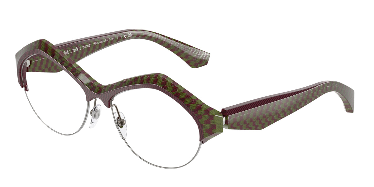 Alain Mikli A03521 New Pointillee Brown/Green Eyeglasses