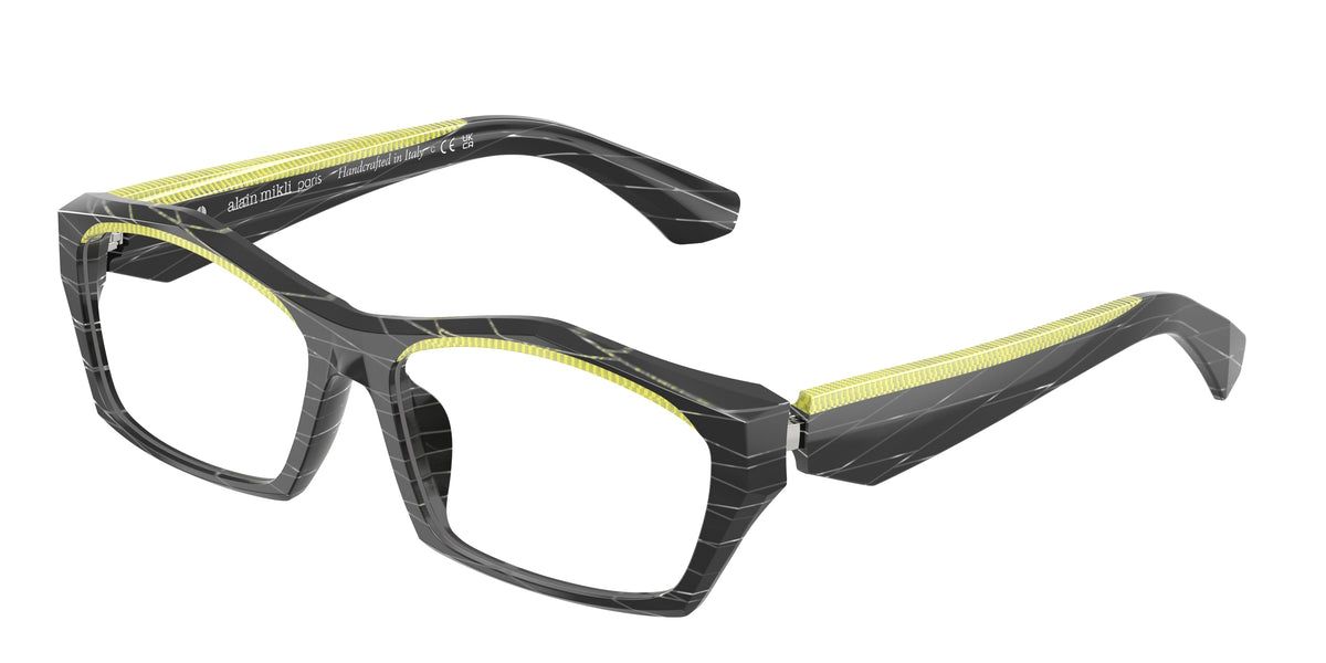 Alain Mikli A03525 Black Rhombus/Point Lime Eyeglasses