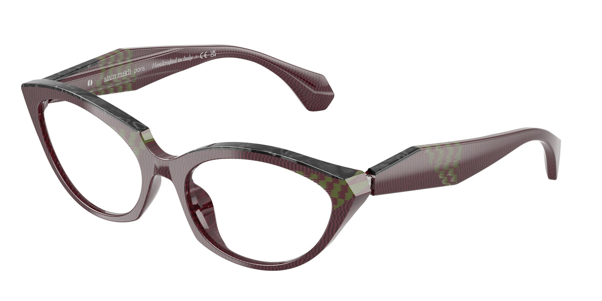 Alain Mikli A03529 Point Bord/Damier Green/Noir Eyeglasses