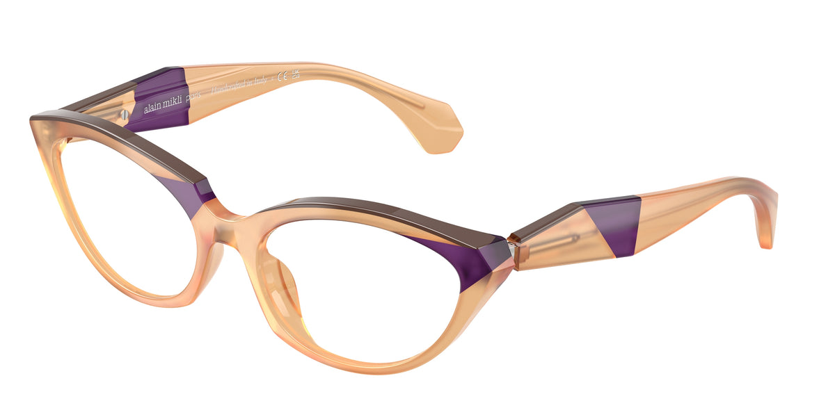 Alain Mikli A03529 Sand/Opal Purple/Brown Eyeglasses