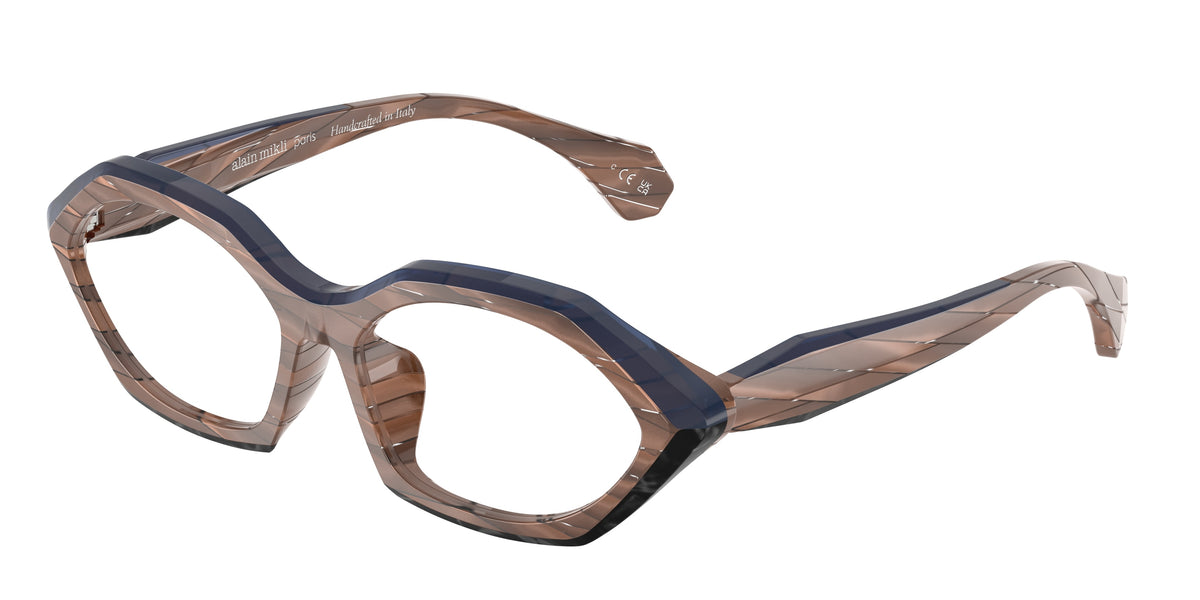 Alain Mikli A03530DM Opal Blue/Bronze Rhomb/Noir Nacr Eyeglasses