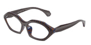 Alain Mikli A03530DM New Damier Blue Brown Eyeglasses