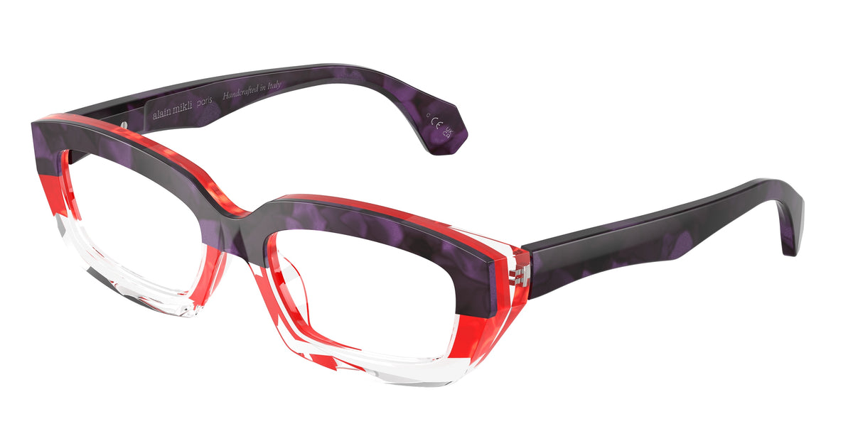 Alain Mikli A03536XX Crystal/Purple Nacree/Rouge Nacree Eyeglasses