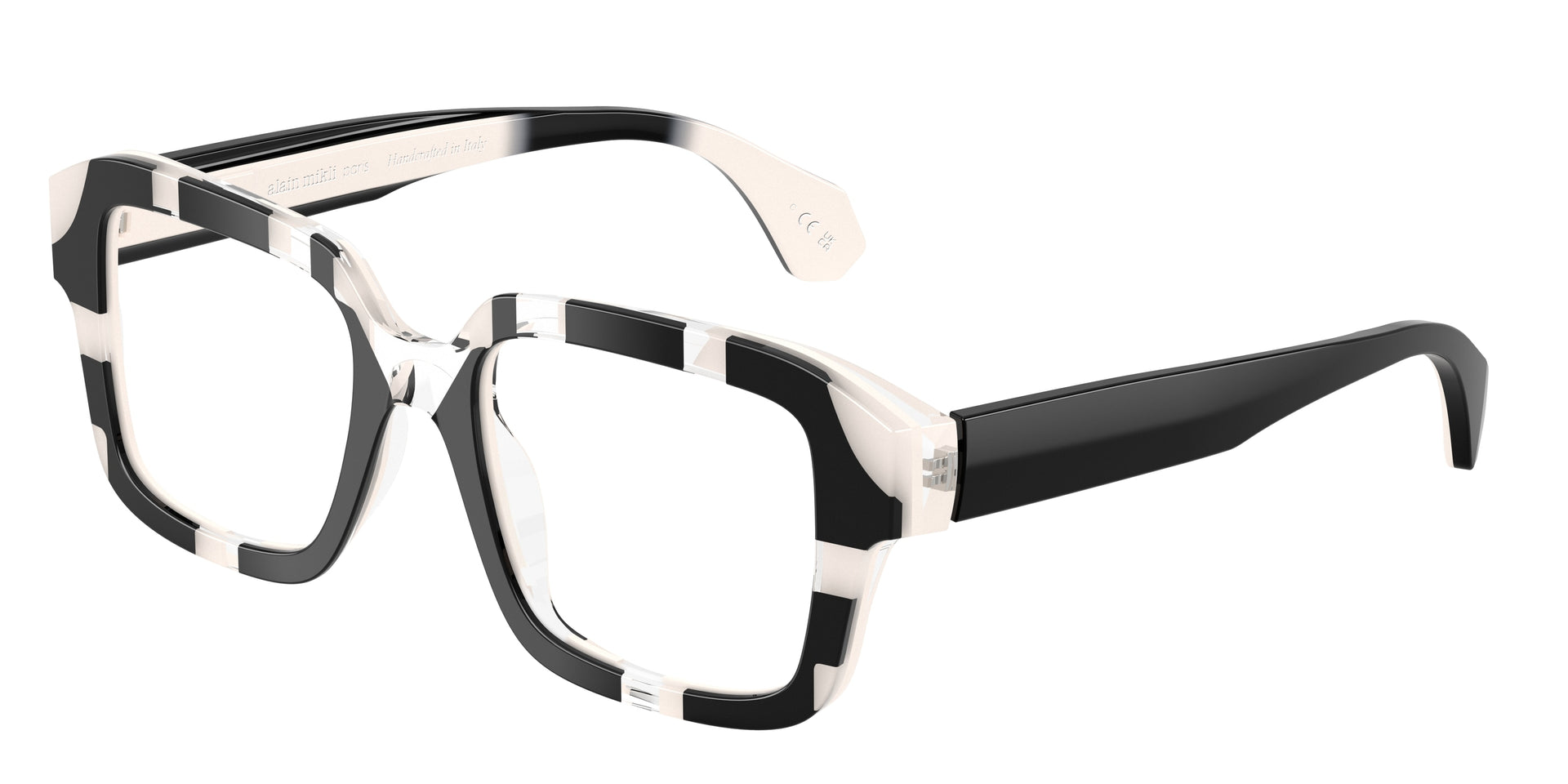 Alain Mikli A03538 Crystal/Black/White Eyeglasses