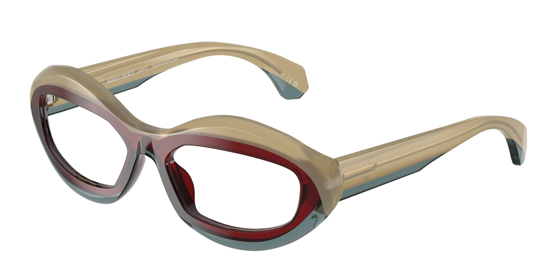Alain Mikli A03539 Green/Bourdeaux/Blue Eyeglasses