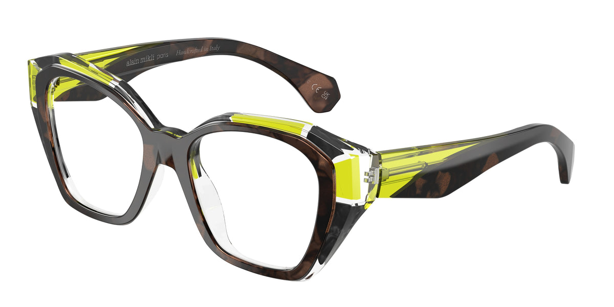 Alain Mikli A03542 Brown/Noir Nacree/Lime Eyeglasses