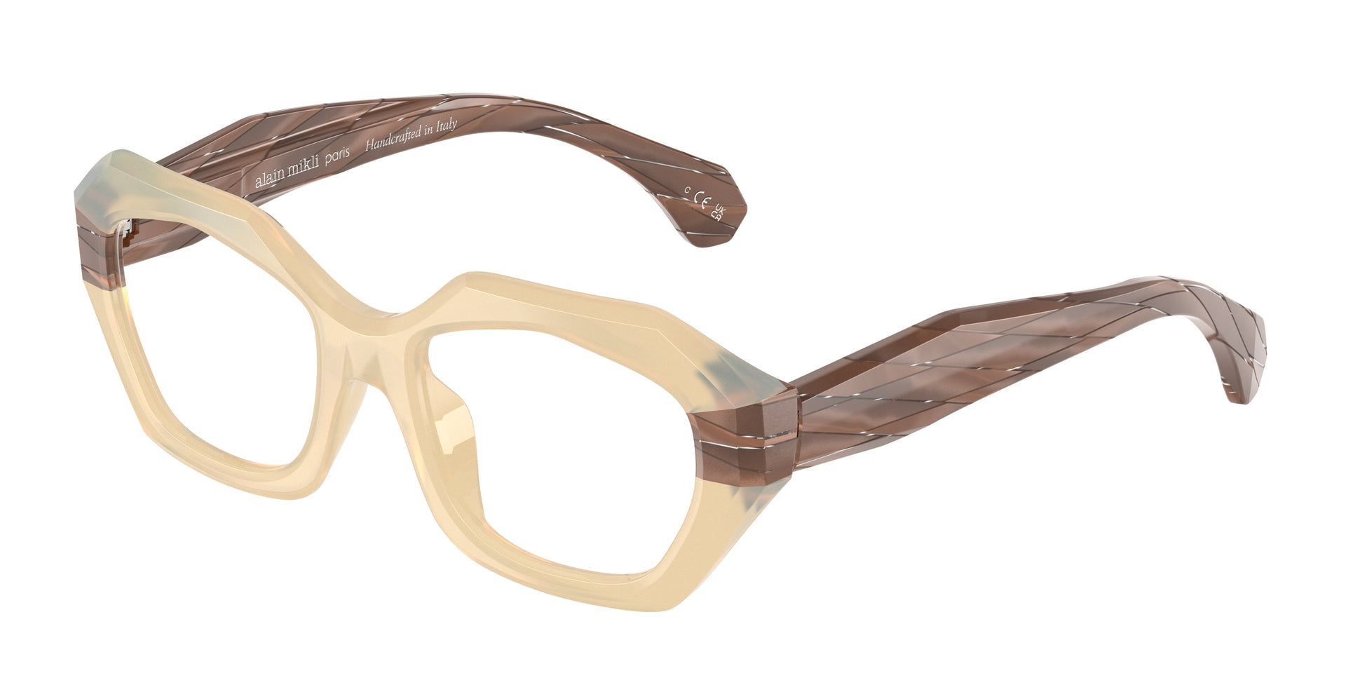 Alain Mikli A03543 Vanilla/Bronze Rhombus Eyeglasses
