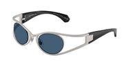 Alain Mikli A04501T Matte Silver/Point Black Sunglasses