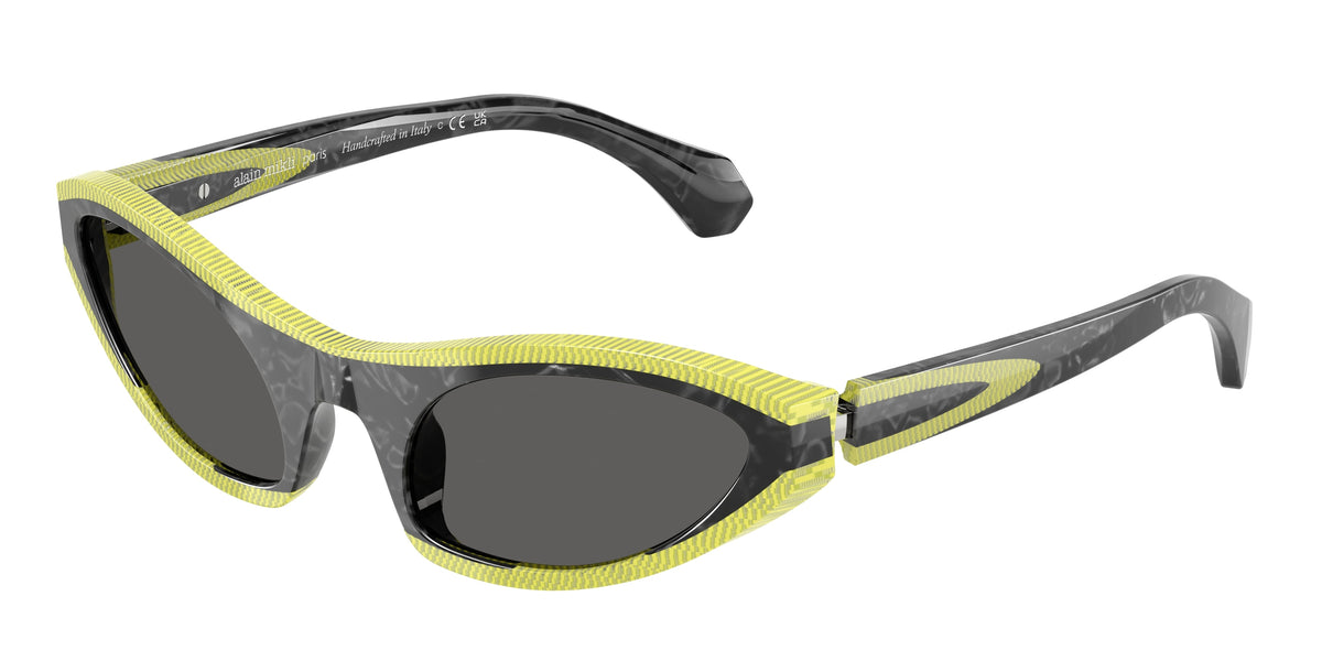Alain Mikli A05513 Noir Nacree/Pointillee Lime Sunglasses