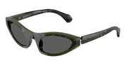 Alain Mikli A05513 Noir Nacree/Green Sunglasses