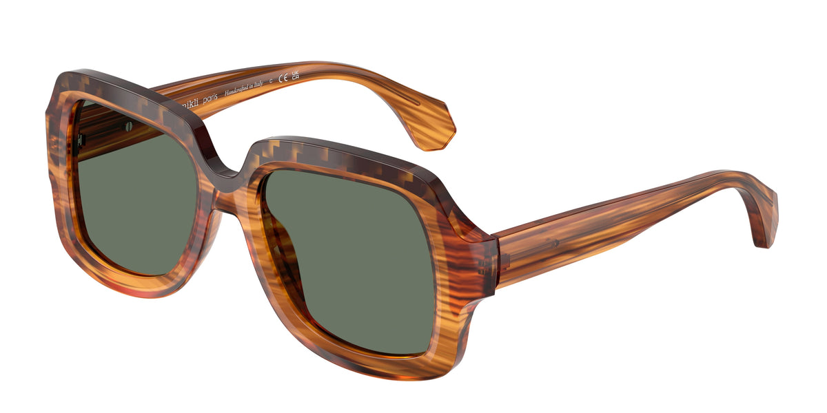 Alain Mikli A05516 Havan Damier/Striped Havana Sunglasses