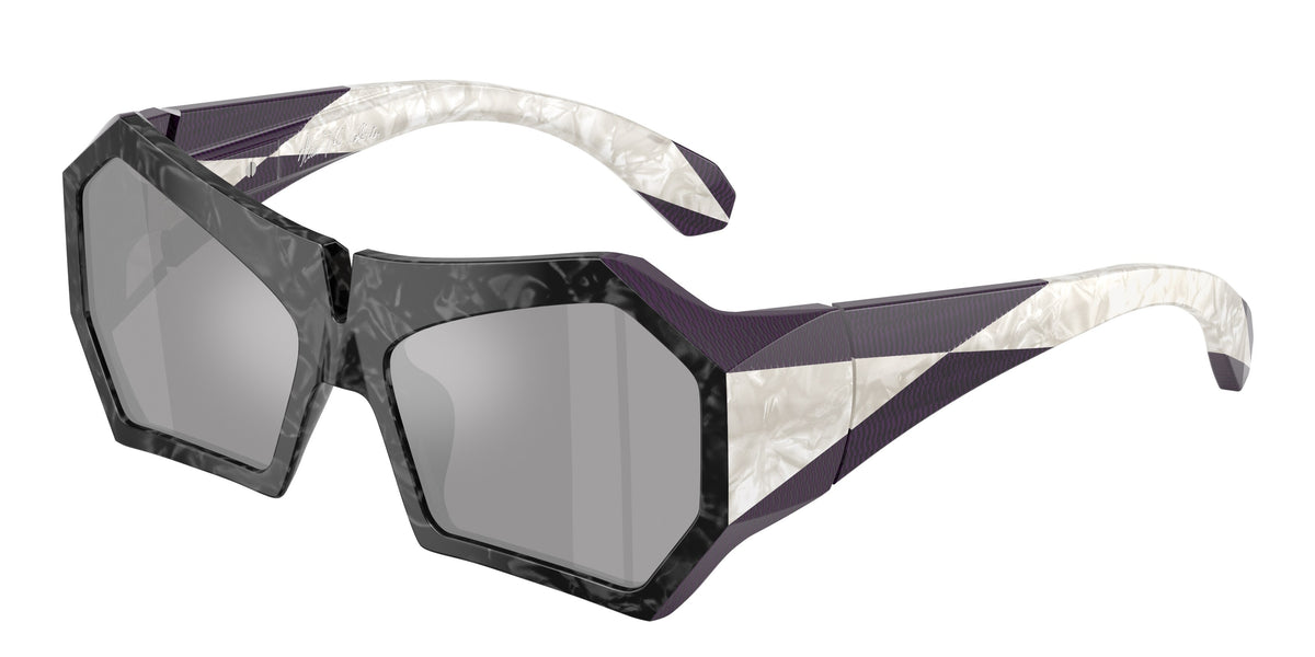 Alain Mikli A09506 Noir Nacree/White Nacree Sunglasses