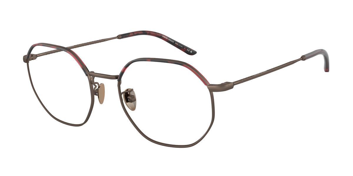 Giorgio Armani AR5130J Matte Bronze/Red Havana Eyeglasses