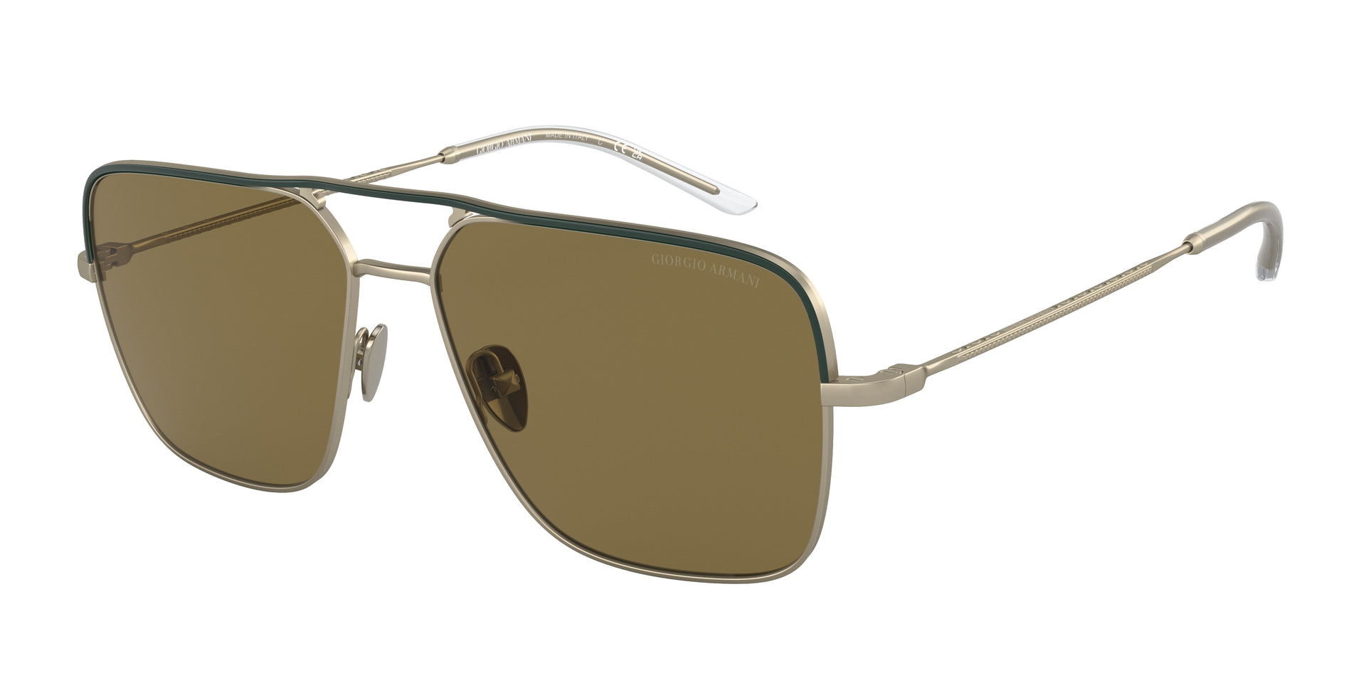 Giorgio Armani AR6142 Matte Pale Gold Sunglasses