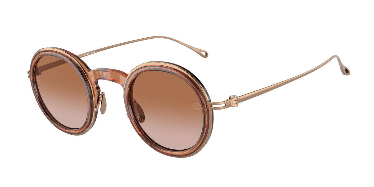 Giorgio Armani AR6147T Shiny Transparent Brown Sunglasses