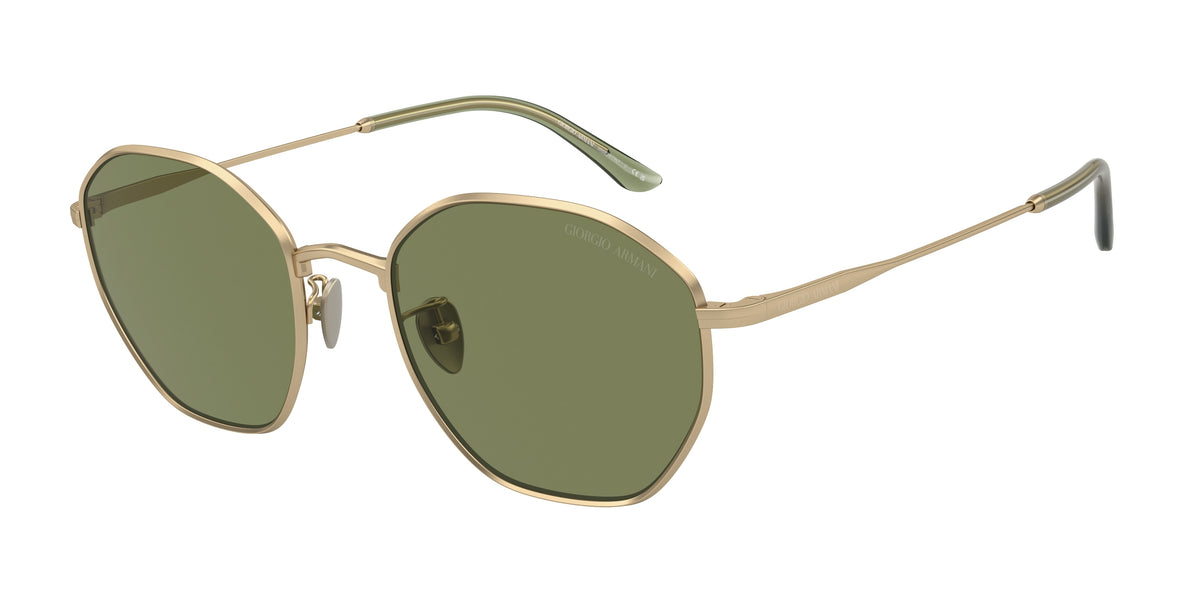 Giorgio Armani AR6150 Matte Pale Gold Sunglasses