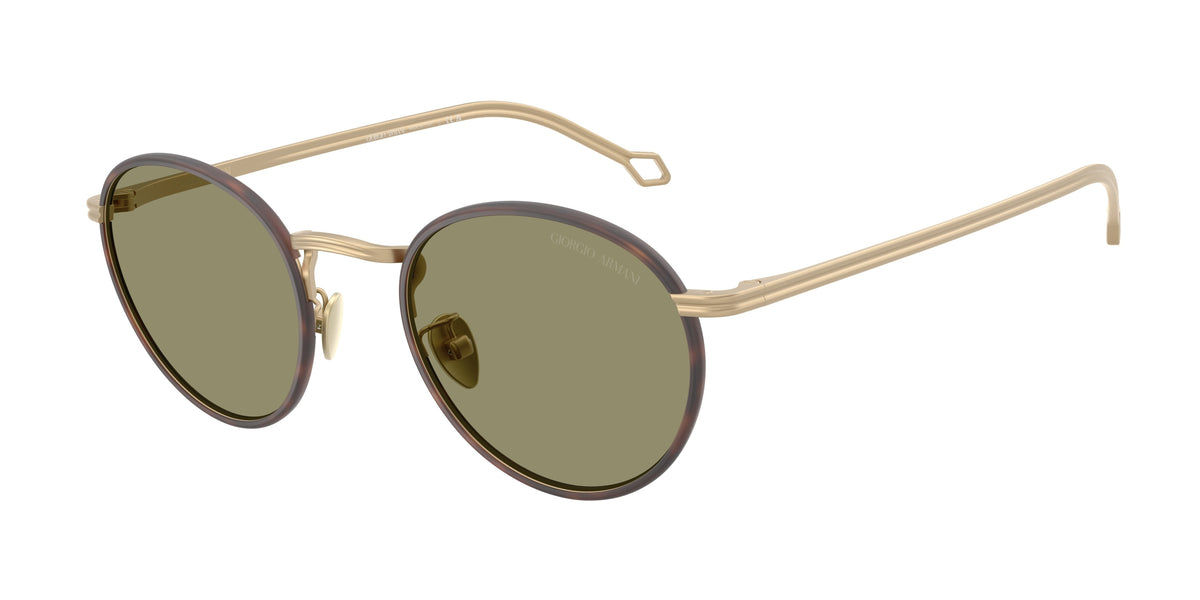 Giorgio Armani AR6163J Matte Pale Gold Sunglasses