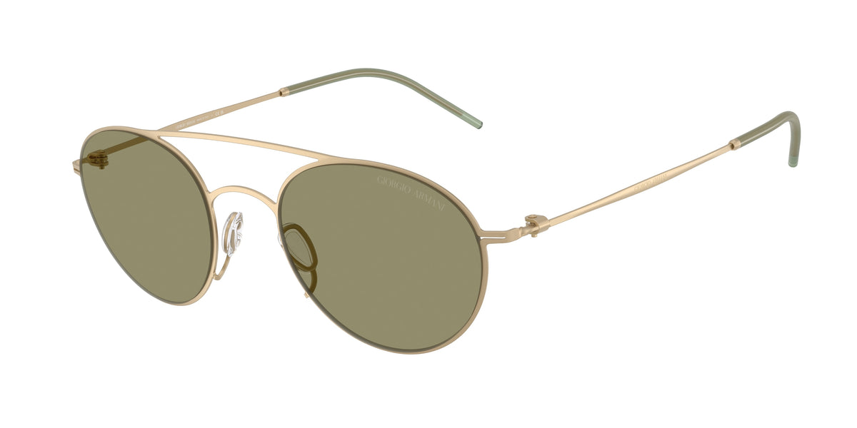 Giorgio Armani AR6169 Matte Pale Gold Sunglasses