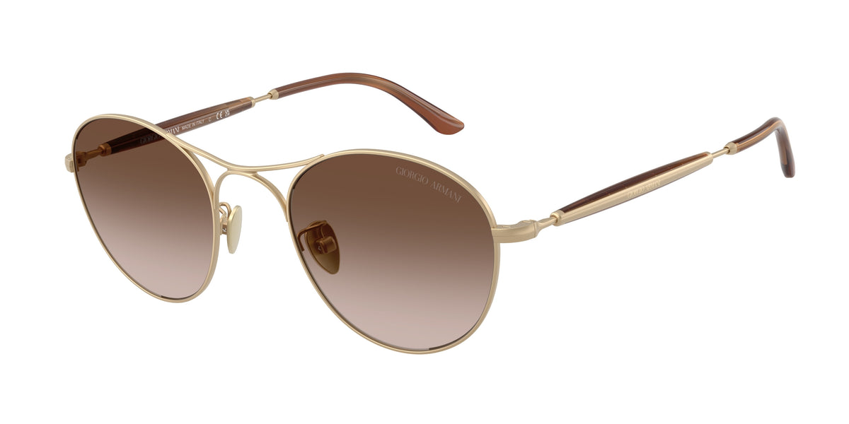 Giorgio Armani AR6177 Matte Pale Gold Sunglasses