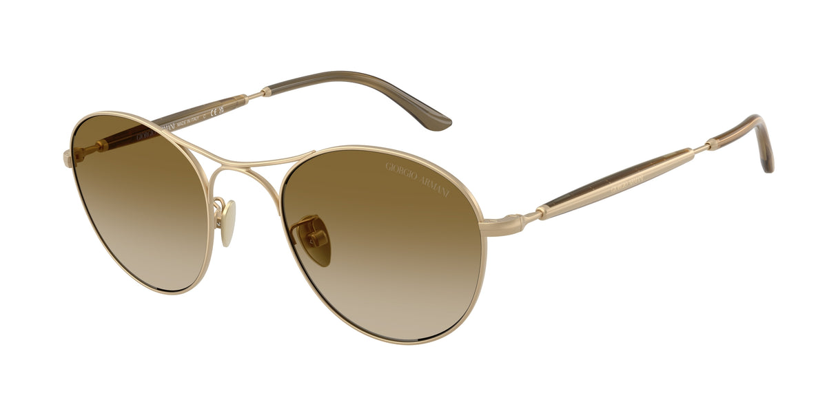 Giorgio Armani AR6177 Matte Pale Gold Sunglasses