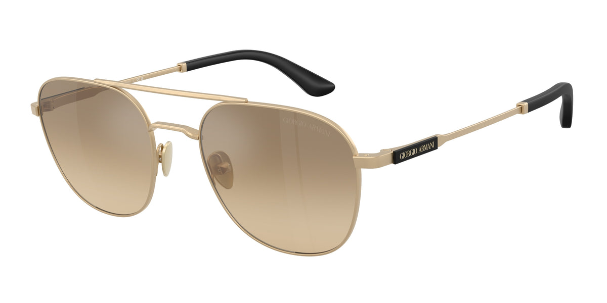Giorgio Armani AR6178 Matte Pale Gold Sunglasses