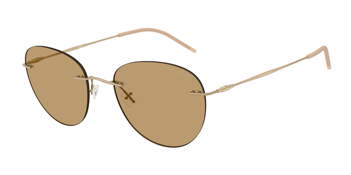 Giorgio Armani AR6182 Matte Pale Gold Sunglasses