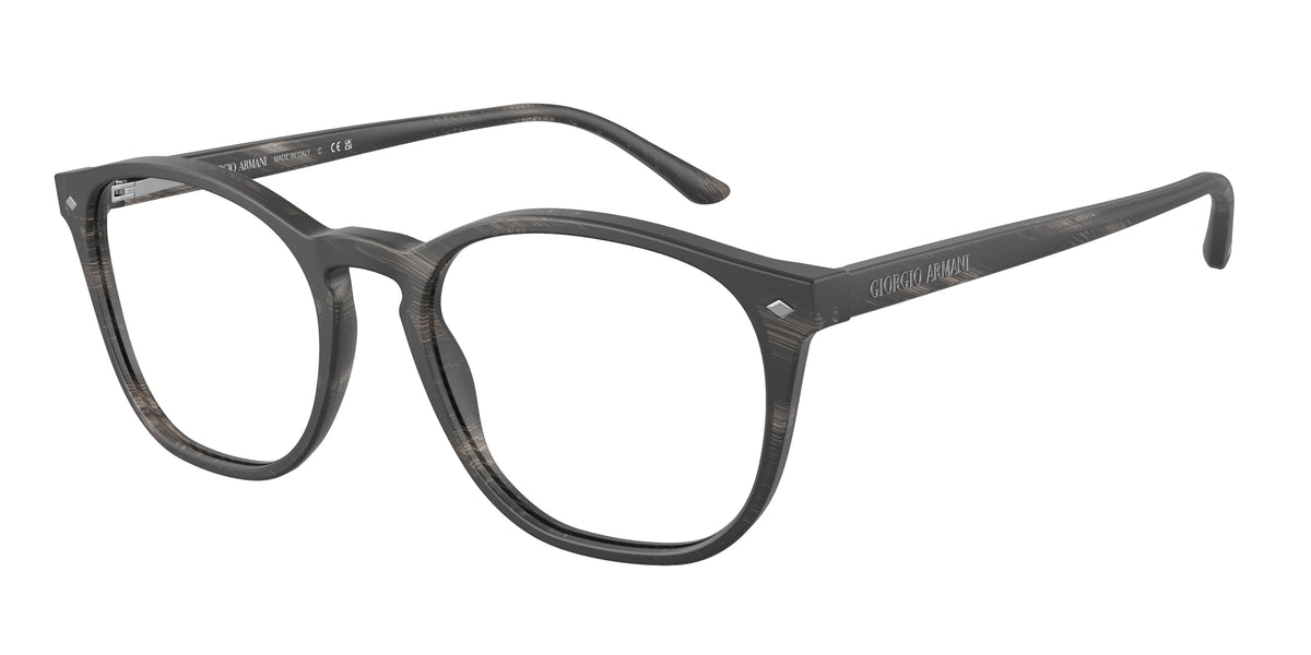 Giorgio Armani AR7074 Striped Matte Grey Eyeglasses