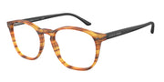 Giorgio Armani AR7074 Matte Striped Light Brown Eyeglasses