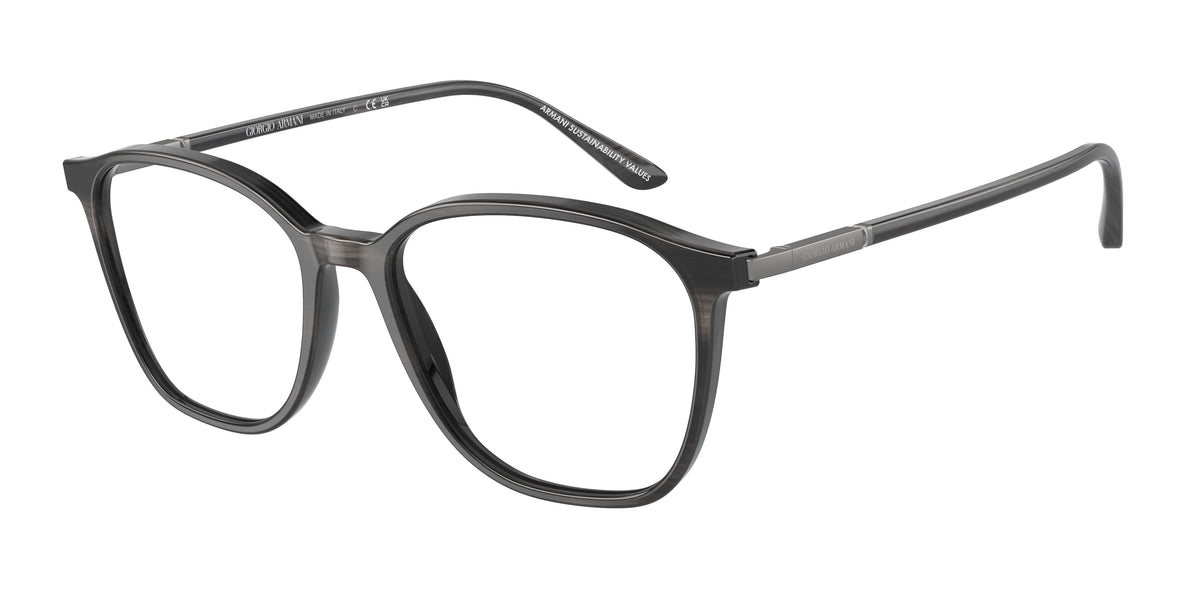 Giorgio Armani AR7236 Striped Grey Eyeglasses