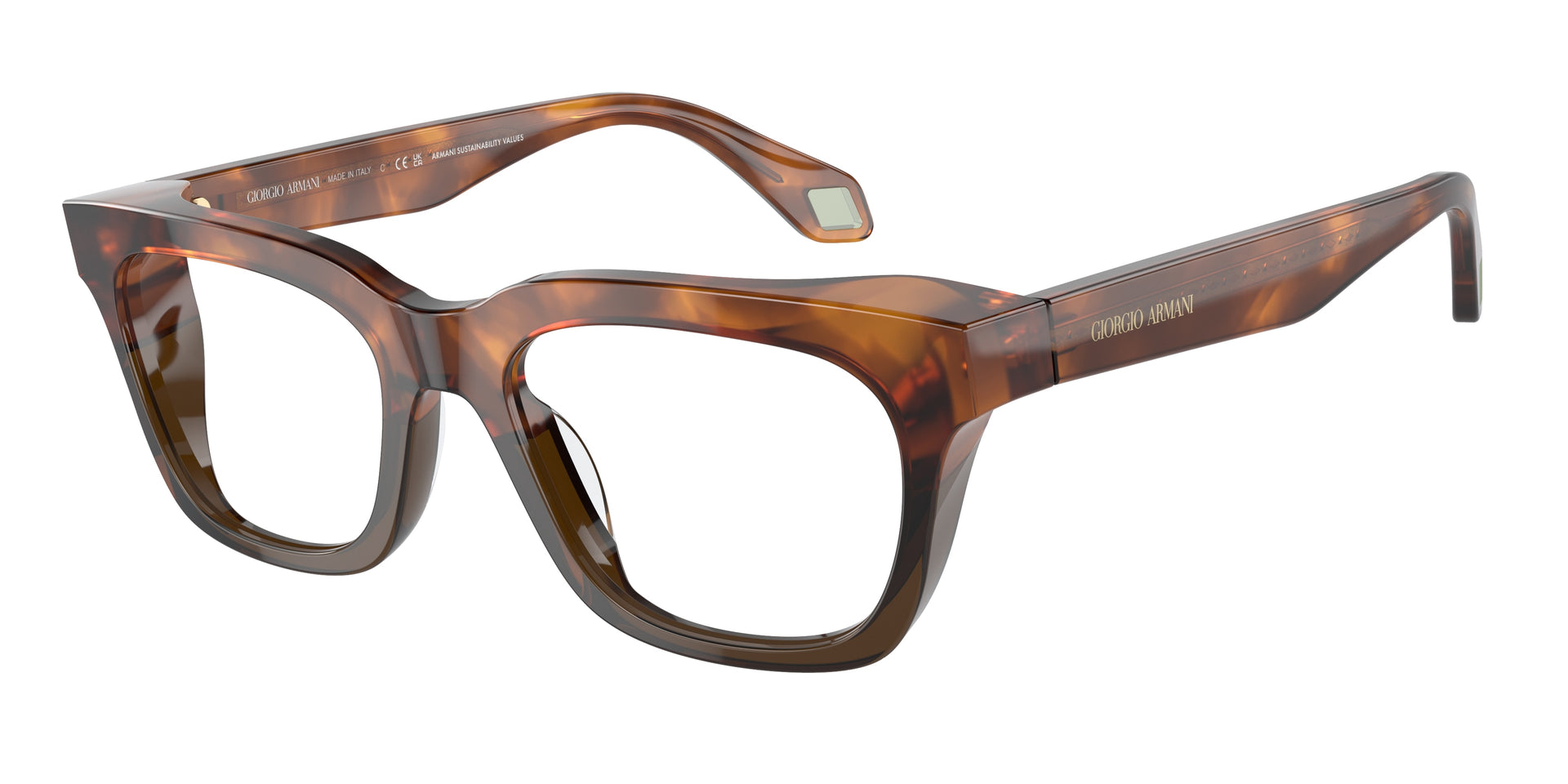 Giorgio Armani AR7247U Havana Red/Opal Olive Green Eyeglasses