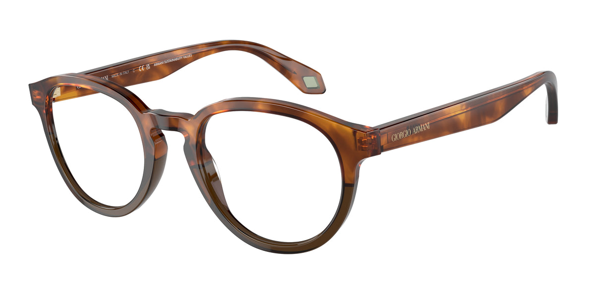 Giorgio Armani AR7248 Havana Red/Opal Olive Green Eyeglasses