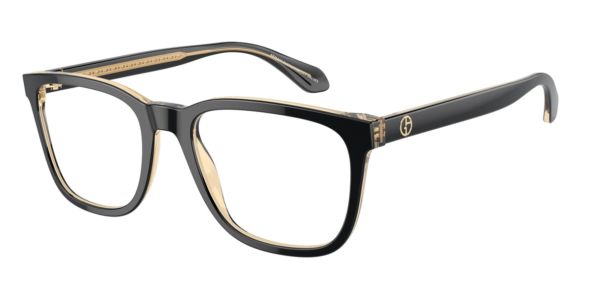 Giorgio Armani AR7255 Top Black/Transparent Orange Eyeglasses