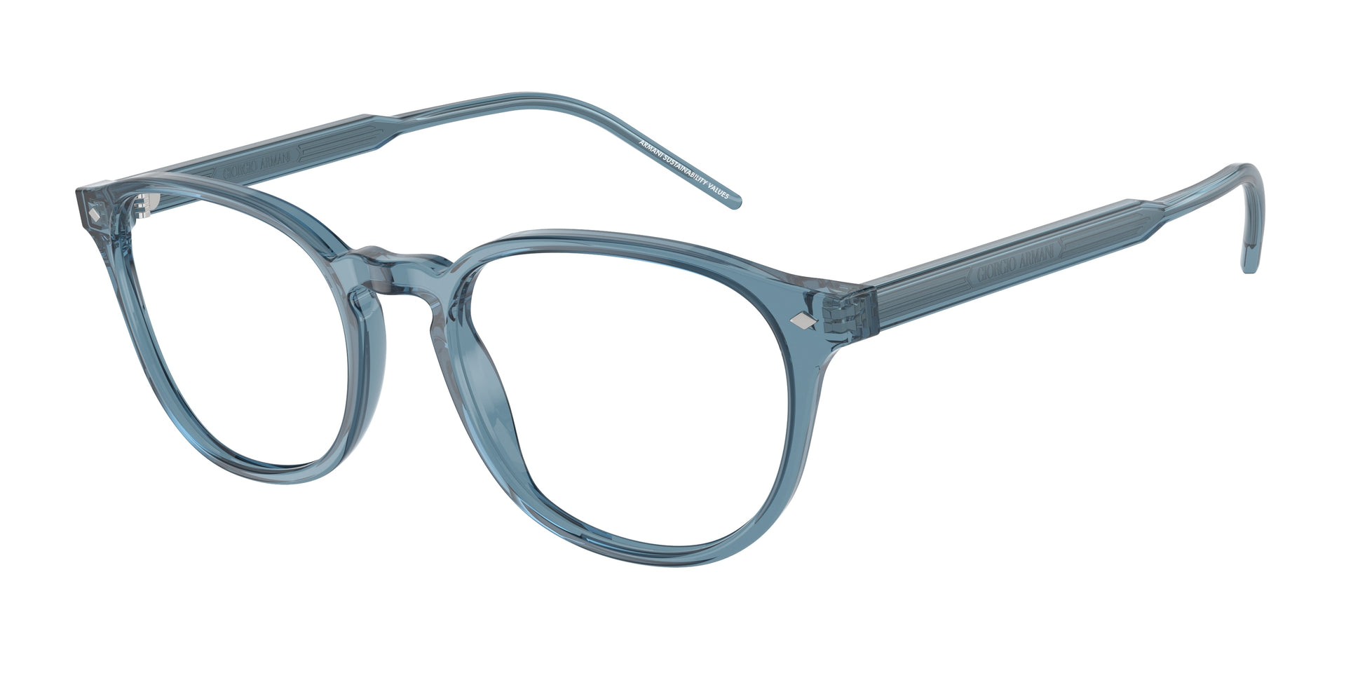 Giorgio Armani AR7259 Transparent Blue Eyeglasses