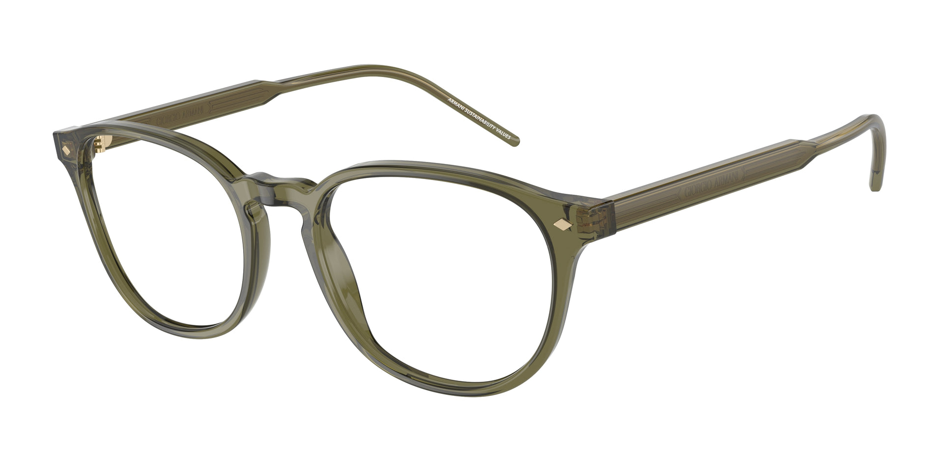 Giorgio Armani AR7259 Transparent Green Eyeglasses