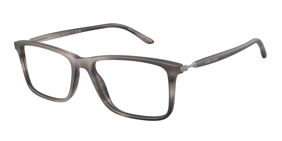 Giorgio Armani AR7261F Matte Stripped Grey Eyeglasses