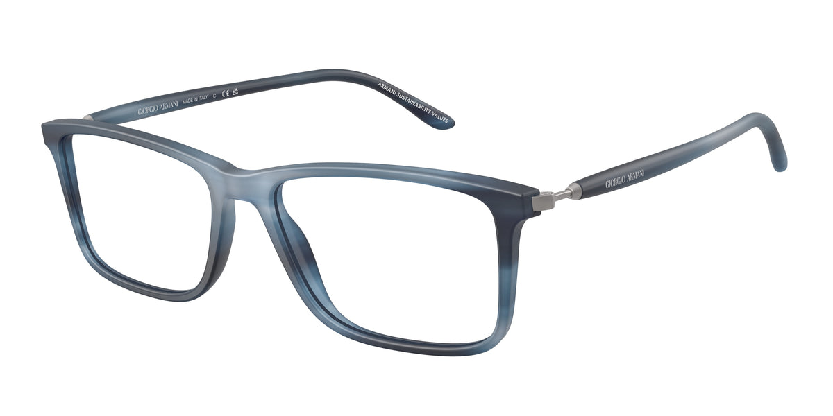 Giorgio Armani AR7261 Matte Stripped Blue Eyeglasses