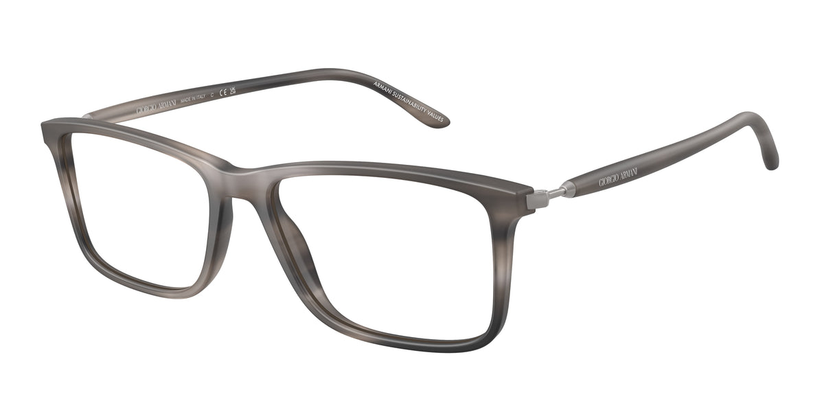 Giorgio Armani AR7261 Matte Stripped Grey Eyeglasses