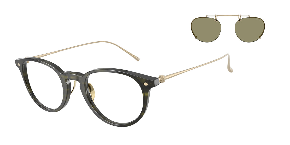Giorgio Armani AR7270T Striped Green Eyeglasses
