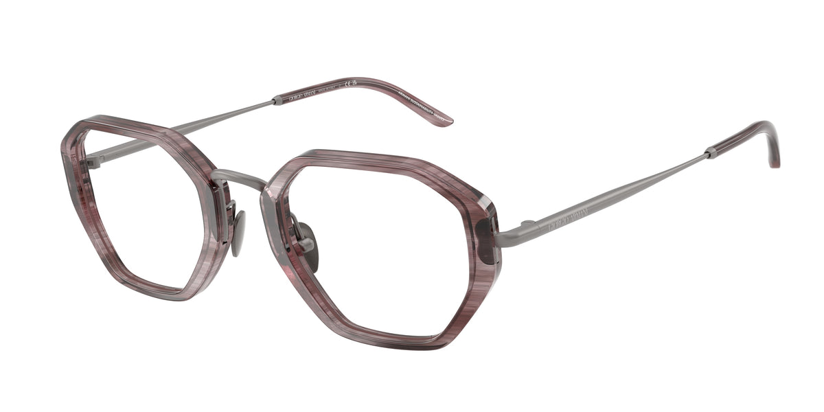 Giorgio Armani AR7282 Striped Purple Eyeglasses