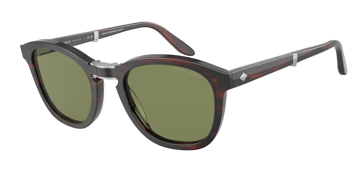 Giorgio Armani AR8170 Striped Brown Sunglasses